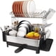 thumbnail image 1 of Juego de Escurridor de Platos y Escurreplatos, Escurridor de Trastes de Acero Inoxidable 304 de 2 Niveles con Caño Giratorio, Colador de Platos, Soporte para Utensilios, Portavasos, 1 of 6