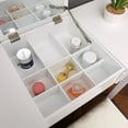 thumbnail image 4 of Ktaxon Ensemble de Coiffeuse, Coiffeuse avec Miroir Rabattable, Table de Maquillage, Bureau d'Écriture avec 2 Tiroirs et Tabouret, Blanc, 4 of 8