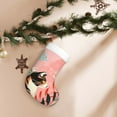 thumbnail image 7 of Salouo Colorful Cat With Flowers Print Christmas Stockings,Large Xmas Stocking Set of 1 Holiday and Farmhouse Stocking for Christmas Holiday Party Decoration(17.7*11 Inch), 7 of 7