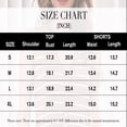 thumbnail image 6 of Womens 2 Piece Outfits Sleeveless V Neck Striped Knit Tops & Shorts, 6 of 7