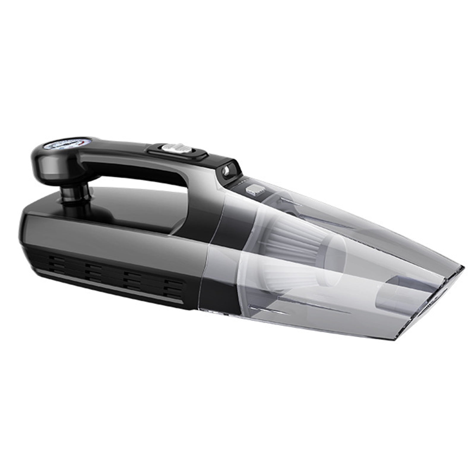 Mechanical Portable Wireless Car Vacuum Cleaner and Inflator, Compact High Suction 2-in-1 Vac Inflator, Rechargeable for Auto Interior Cleaning & Tire Inflation