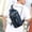 Blue, variant on Anti Theft Sling Crossbody Backpack Shoulder Bag for Men,Lightweight One Strap Motorcycle Back Pack Sling Bag Backpack for Hiking Walking Biking Travel Cycling with USB Charger Port(Khaki)