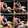 thumbnail image 6 of Shoreew 2Pcs Kitchen Shears Heavy Duty Stainless Steel Scissors for Meat Fish Poultry Vegetables Multi-Functional Kitchen Cutter for Home Professional Use, 6 of 7