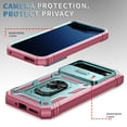 thumbnail image 2 of Decase for Google Pixel 9 Pro XL Case with Slide Camera Cover Magnetic Ring Holder Kickstand Phone Case for Google Pixel 9 Pro XL,Pink+Gray-green, 2 of 9