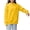 Yellow, variant on Hoodies for Women Solid Color Comfy Tops Oversized Hooded Sweatshirt Fleece Pullover Sweatshirts Long Sleeve with Pocket 2XL