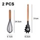 thumbnail image 2 of 2 utensilios de cocina de silicona con mango de madera, no tóxicos y antiadherentes, resistentes al calor y aptos para lavavajillas, 2 of 5