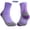 Purple, variant on 3 Pairs Mid Calf Marathon Running Socks Men Women, Thick Terry Cushioned Quick Dry Anti Slip Anti-Odor Athletic Socks for Cycling Basketball Gym Tennis