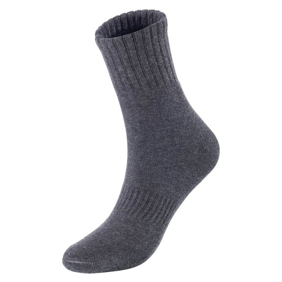 Lian LifeStyle Premium Children's 1 Pair Cotton Sports Socks, Size 6Y-8Y, JH0105, Color Grey