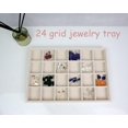 thumbnail image 3 of HAHDAXIA Velvet Jewelry Organizer Box Stackable 24 Grid Jewelry Drawer Organizer Removable Jewelry Organizer Tray for Necklace Earrings Ring Bracelet (Beige 24 Grid, 3 of 7
