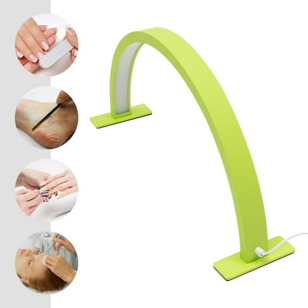 Light With Adjust Brightness 3000K‑6000K Half Moon Desk Lamp for Nail Art Modern Green LED Half Moon Light
