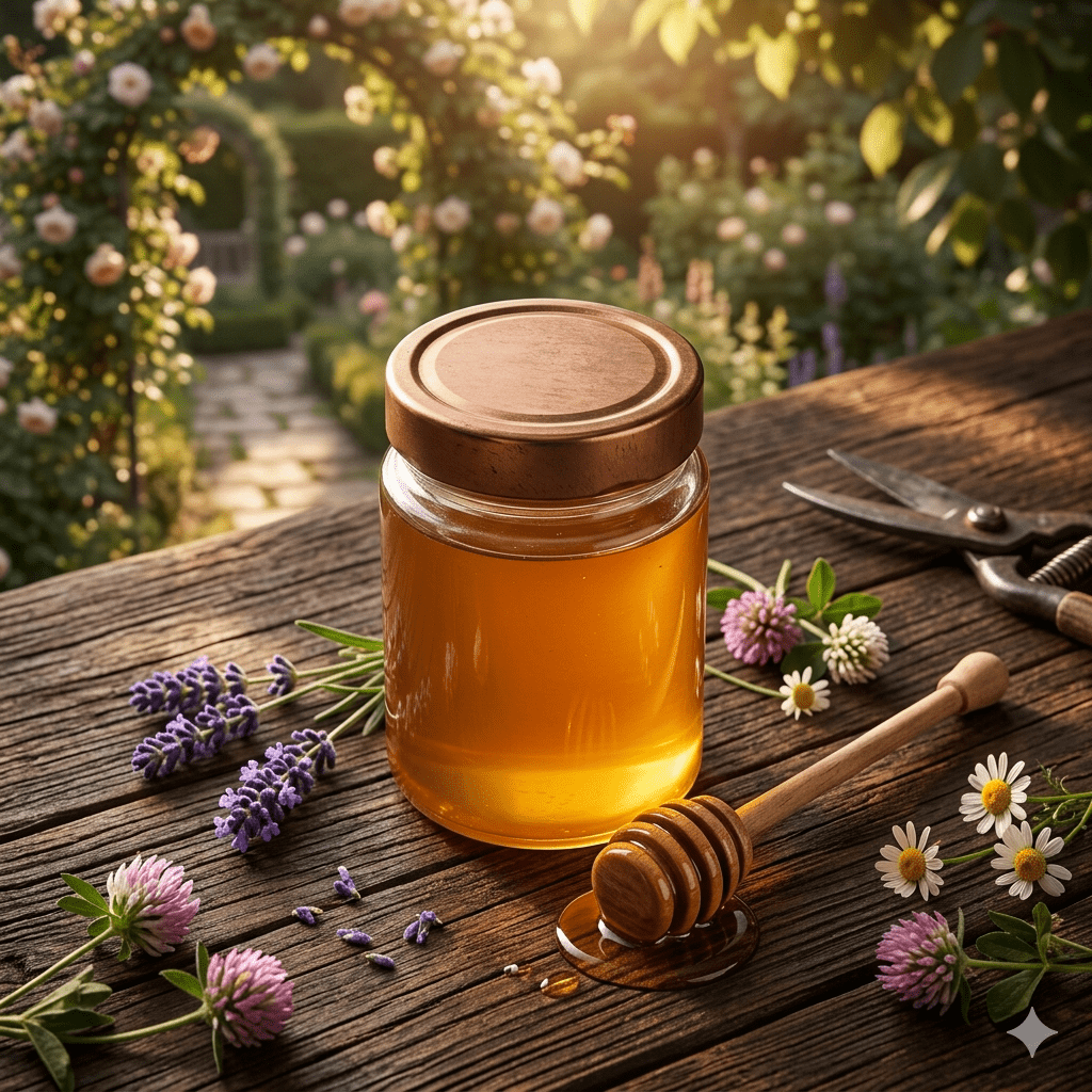 Organic Natural Honey infused with Natural Jelly, Honey Bee Pollen & 100% Mixed Natural Herbs (Large Pack of 24 Sachets 10Gram Each)