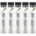 thumbnail image 1 of 5 juegos de jeringas de vidrio reutilizables de 1 ml con conexión Luer para mascotas, puntas romas y cierres Luer., 1 of 6