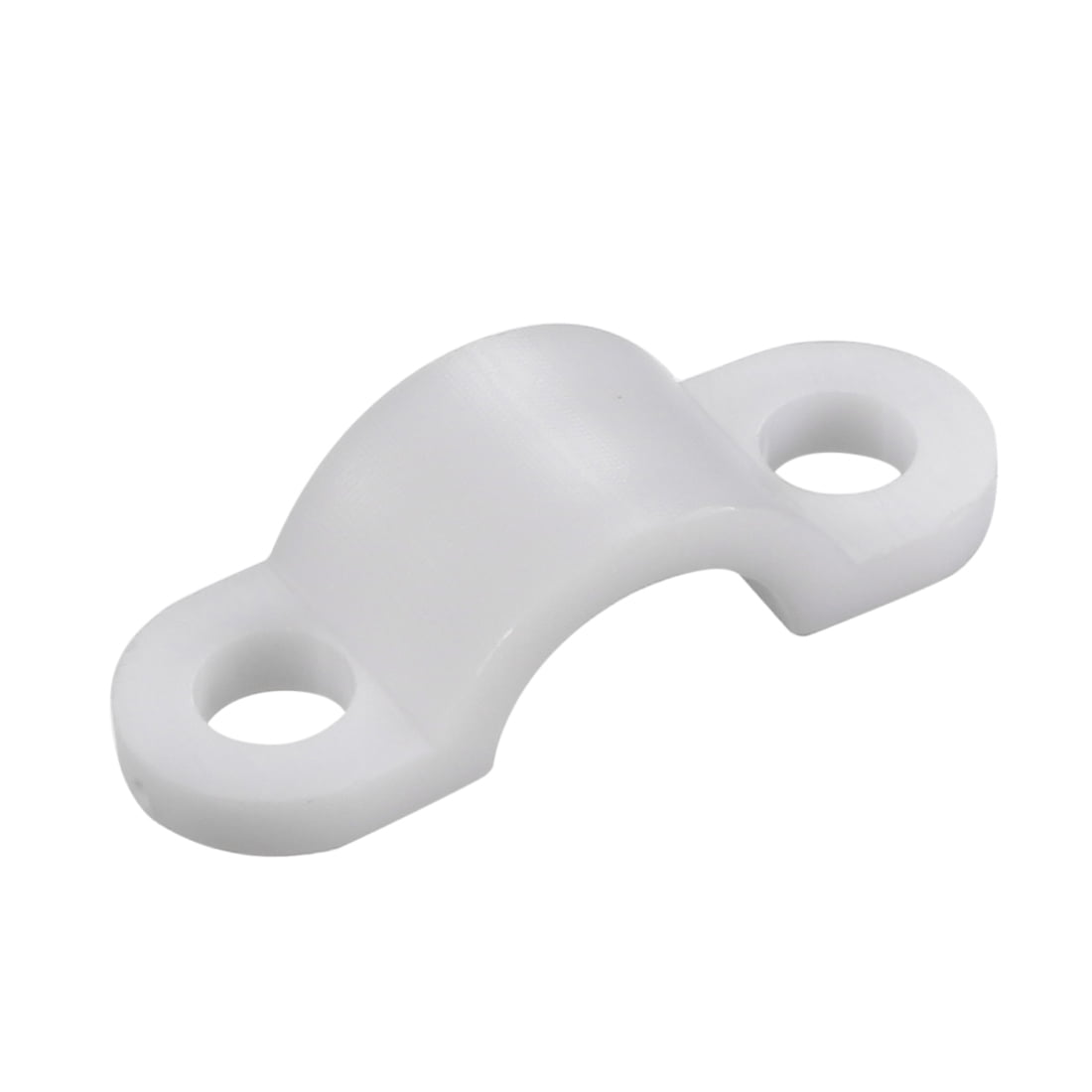 50pcs Nylon Cable Clamp Wire Tube Fastener Fixing Clip Curve White