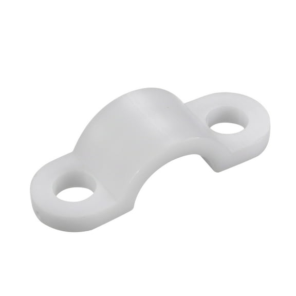 50pcs Nylon Cable Clamp Wire Tube Fastener Fixing Clip Curve White