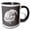 Black/White, variant on 3drose, Love Lop Rabbit Distressed, 11oz Two-tone Red Mug