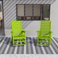 thumbnail image 5 of AreShark Oversized Rocking Chair Set of 2 Outdoor, HDPE PolyRocking Chair, All Weather Porch Rocker for Deck Patio Balcony, 380lbs, Green, 5 of 10