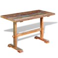 thumbnail image 3 of vidaXL Table à Manger sur Pied Bois de Récupération Massif 120x58x78 cm, 3 of 5