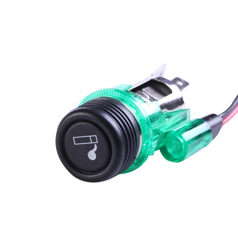 hengsof 1 PC Car 12V Metal Cigarette Lighter, Anti-Scratch and Dustproof  Protective Plug, Nitrous Button Cigarette Lighter Socket Replacement, 