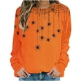 thumbnail image 2 of Heisall Womens Sweatshirts 2025 Fall Winter Halloween Print Loose Round Neck Sweatshirts Fashion Casual Long Sleeve No Hood Tops, 2 of 6