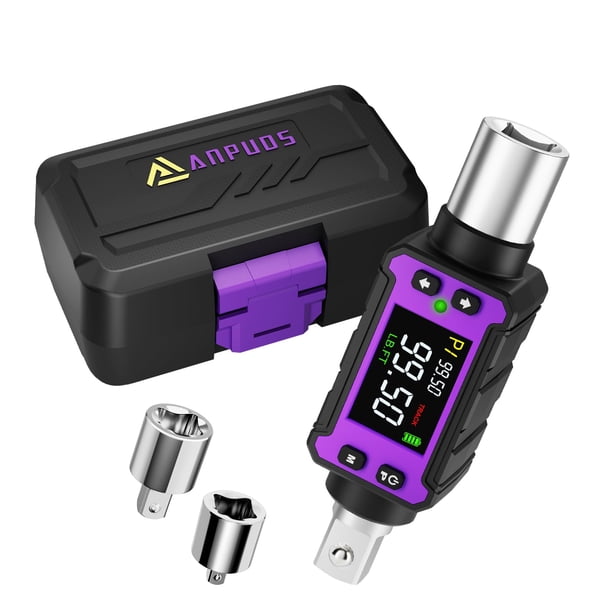 Juego de adaptadores de llave dinamométrica digitales ANPUDS 2.7-135 Nm 1/2