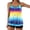 Yellow03, variant on Women's Plus Size 2 Piece Tankini Swimsuits Flame Gradient Print Wide Strap Top with Boyshort Bottom Modest Swimwear