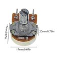 thumbnail image 2 of Potenciómetro lineal WH148 de 5 piezas Resistencia de potenciómetro giratorio lineal de 15 mm (100 K), 2 of 9