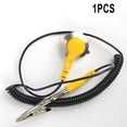 thumbnail image 4 of 1Pcs Anti-Static Esd Grounding Cable Coiled Cord For Alligator Clip Claw Pu Wire, 4 of 7