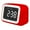 Red, variant on Dvkptbk Smart Alarm Clock Mini Mirror Clock Alarm Clock Night Light Card Fm Bluetooth Speaker Alarm Clock