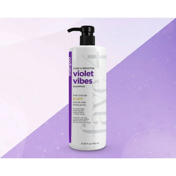 fave4 Violet Vibes Blonde Shampoo 25.36 oz