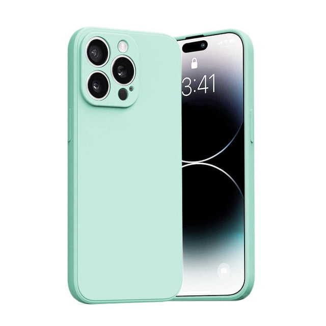 PANDACO Étui Souple à Étui Mate Menthe pour iPhone 15 Pro Max