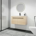 thumbnail image 2 of Tookss Wall Mounted Floating Bathroom Vanity with resin Countertop Sink,2 Doors,Cabinet Organizer Bathroom Cabinet Set for Apartment Dorm, 2 of 9
