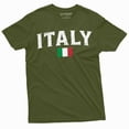 thumbnail image 5 of Men's Italy Flag Shirt Italy Country Flag Tee Italy National Shirt Italia Gifts Italia Shirts (XX-Large Navy Blue), 5 of 7
