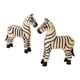 thumbnail image 2 of Juego de 2 figuras de cebra de madera, originales figuras decorativas para el hogar, para decorar una estantería, un mueble o la oficina. Ideales como, 2 of 9