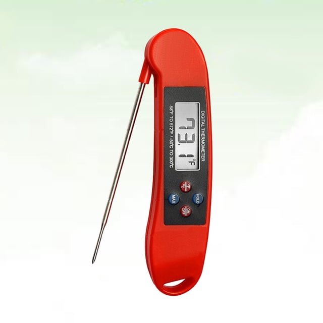 FONDOTIN Cuisson avec Grand Écran LCD Rétroéclairé et Maintien de Température pour Mesure Précise des Aliments et de la Viande