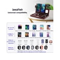 thumbnail image 4 of Wood Wireless Charging Station,Wood Phone Docking Station,Nightstand Organizer Charging Station With 4 Wireless Charger Fast Charging For iPhone/Samsung/Apple Watch/Earbuds,Gifts for Men, 4 of 6