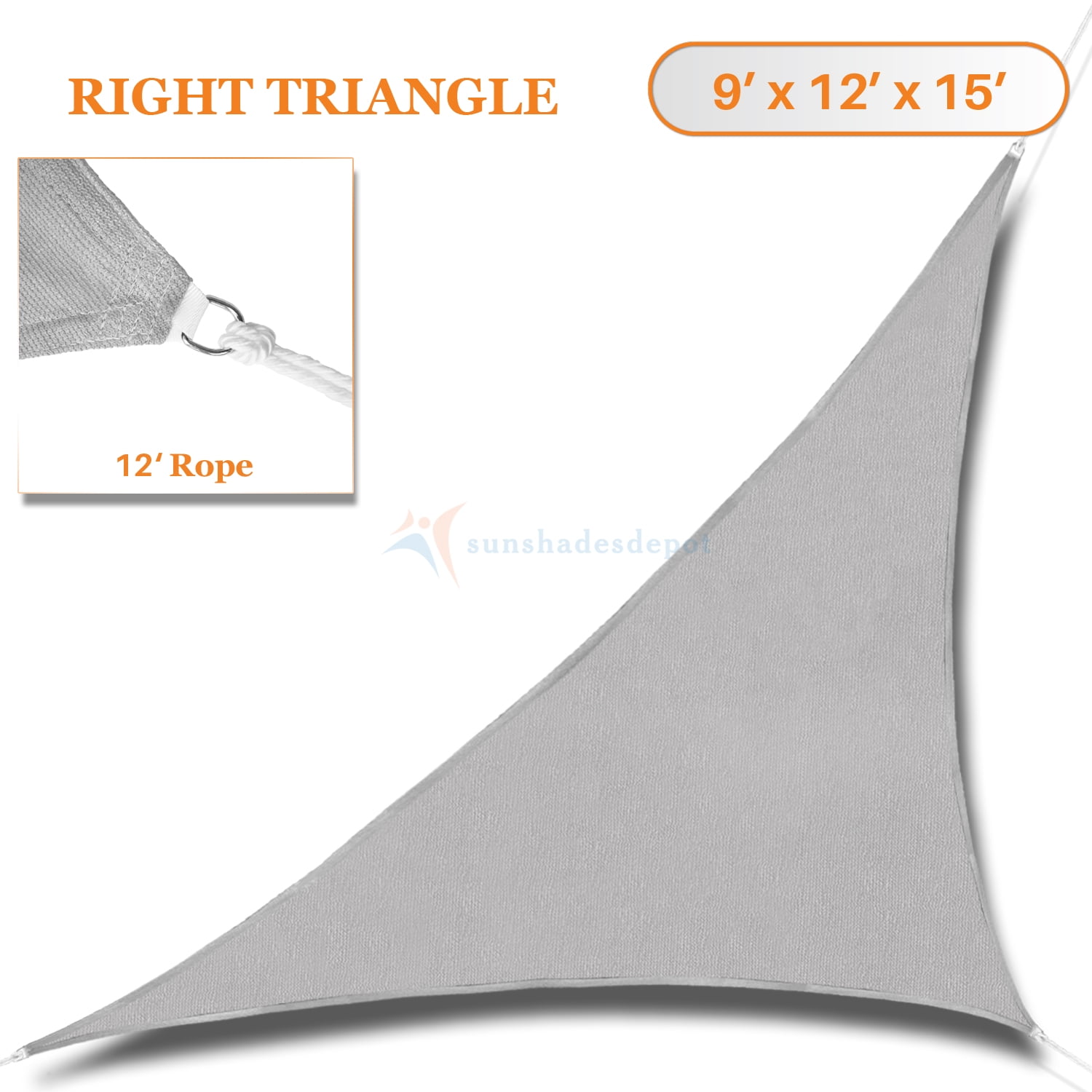 Sunshades Depot 9 X 12 X 15 Sun Shade Sail Right Triangle Permeable Canopy Light Gray Custom Size Available Commercial Standard Walmart Com Walmart Com Sunshades Depot 9 X 12 X 15 Sun Shade Sail Right Triangle Permeable Canopy Light Gray Custom Size Available Commercial Standard Walmart Com Walmart Com