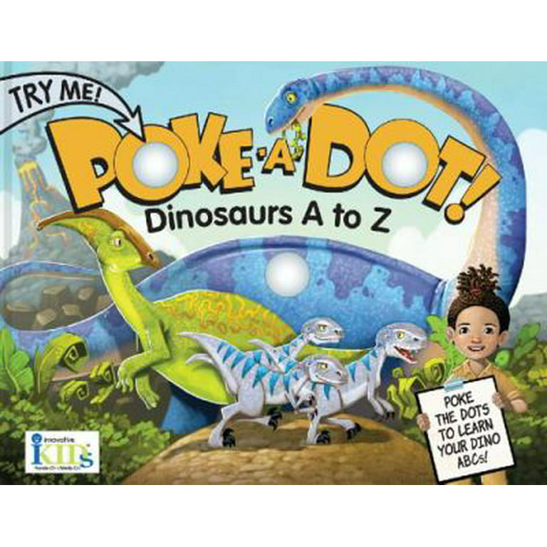  Melissa & Doug Children's Book - Poke-A-Dot: Dinosaurs A to Z  (Board Book with Buttons to Pop) - Dinosaur Pop It Book, Push Pop Book For  Toddlers And Kids Ages 3+ 