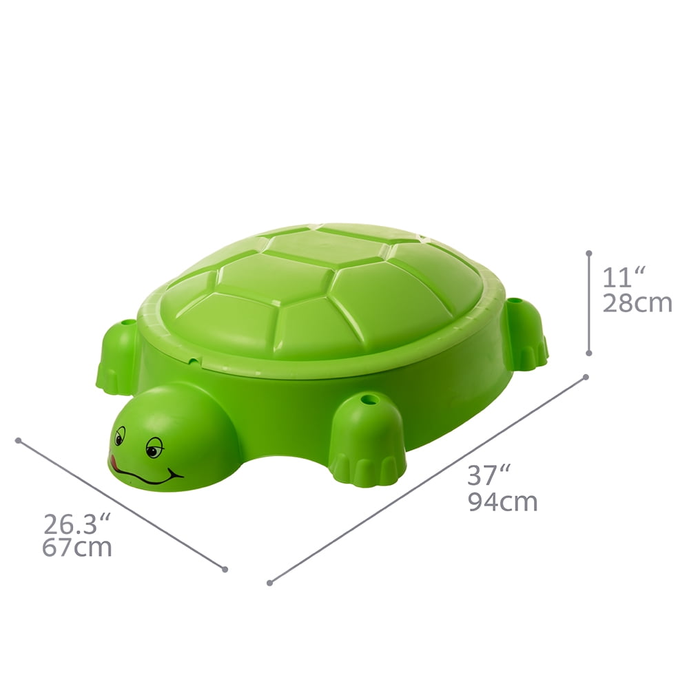 walmart green turtle sandbox
