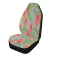 thumbnail image 2 of Red floral gray pattern design Car Seat Cover 2 Piece Set Saddle Blanket Carseat Universal Fit for Vehicle Sedan SUV, 2 of 5