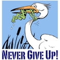thumbnail image 3 of CafePress - Never Give Up White T Shirt - Men's White Classic Cotton T-Shirts, 3 of 4