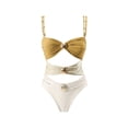 thumbnail image 5 of DGMIOCS Women's Bikini Set Tummy Control Bikini Set White L, 5 of 5