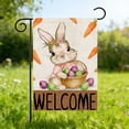 thumbnail image 5 of TanSiDing Happy Easter Garden Flag Double Sided Outside, Easter Eggs Bunny Holiday Yard Outdoor Flag, 5 of 6