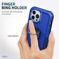 thumbnail image 2 of Petocase for iPhone 13 Pro Max Case,Heavy Duty Full Body Rugged Shockproof Kickstand with 360° Ring Holder Support Car Mount Phone Cover for iPhone 13 Pro Max,Blue, 2 of 7