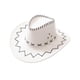 thumbnail image 2 of Sombrero de vaquero de gamuza estilo western cómodo con circunferencia interior de 58 cm de ala ancha para Blanco, 2 of 9