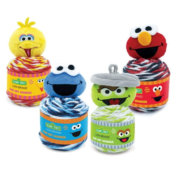 Lion Brand® Sesame Street One Hat Wonder 4-Pack Yarn