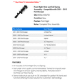 thumbnail image 2 of Front Right Strut and Coil Spring Assembly - Compatible with 2001 - 2012 Ford Escape 2002 2003 2004 2005 2006 2007 2008 2009 2010 2011, 2 of 2