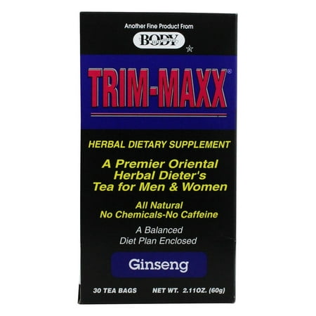 Body Breakthrough - Trim-Maxx Herbal Dieter's Tea for Men and Women Ginseng - 30 Tea (Best Ginseng For Men)