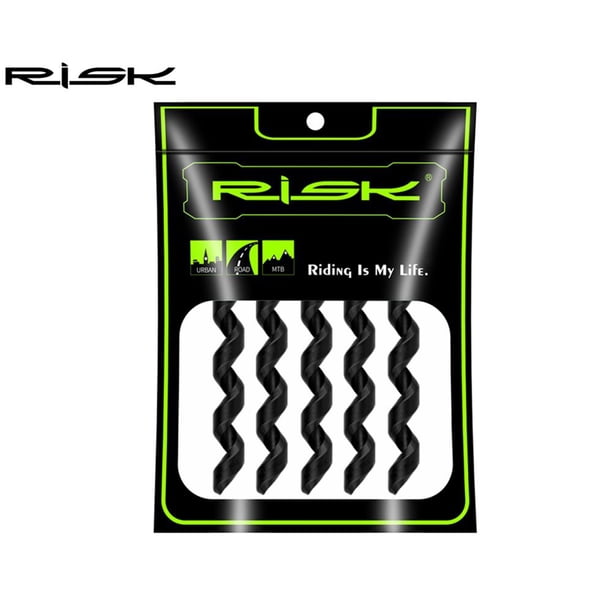 RISK Bike Brake Cable Housing Rubber 5pcs Bicicleta Cable Protector (Negro) Ndcxsfigh Accesorios para bicicletas
