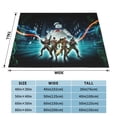 thumbnail image 3 of Ghostbusters Flannel Blanket Ultra-Soft Micro Fleece Throw Blanket For Bed Sofa Couch Car Office Unisex Adult Fuzzy Bed Blanket Cozy Kids Throw Blanket 80"x60", 3 of 7