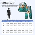 thumbnail image 4 of Disketp Underwater Swimming Duck Mens Pajama Set, Soft Warm Long Sleeve Sleepwear, Cozy Button-Down Pjs for Men-Small, 4 of 7